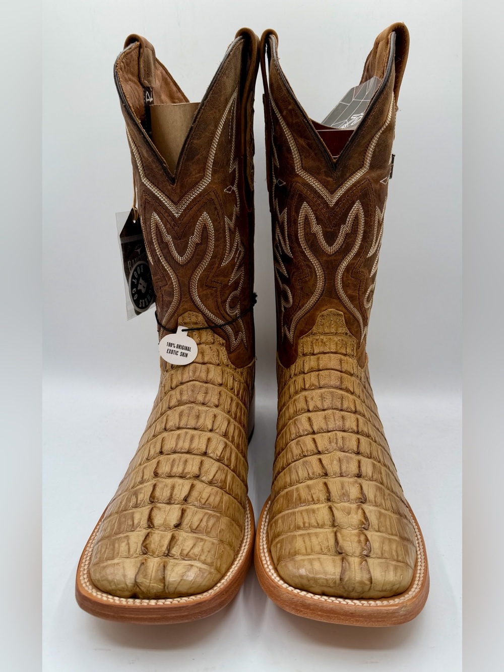 NWT men’s authentic caiman boots made by RANCHERS in el paso tx SIZE 9.5